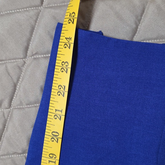 Jones of NY royal blue pants suit black lapels - Picture 13 of 14